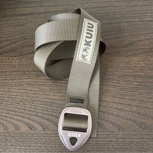 Kuiu Ultralight Hunting Outdoors Nylon Webbing Belt Olive Brown Sz Large